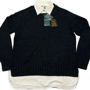 Ralph Lauren Black Crew Neck Sweater